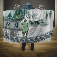 Odysseus King Of Ithaca Hooded Blanket Ancient Greek Statue Mosaic Classic Mythology Art