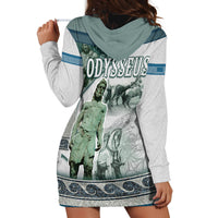 Odysseus King Of Ithaca Hoodie Dress Ancient Greek Statue Mosaic Classic Mythology Art