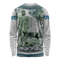 Odysseus King Of Ithaca Long Sleeve Shirt Ancient Greek Statue Mosaic Classic Mythology Art