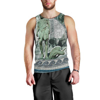 Odysseus King Of Ithaca Men Tank Top Ancient Greek Statue Mosaic Classic Mythology Art