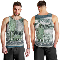 Odysseus King Of Ithaca Men Tank Top Ancient Greek Statue Mosaic Classic Mythology Art