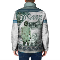 Odysseus King Of Ithaca Padded Jacket Ancient Greek Statue Mosaic Classic Mythology Art