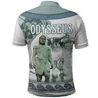 Odysseus King Of Ithaca Polo Shirt Ancient Greek Statue Mosaic Classic Mythology Art