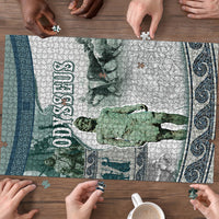Odysseus King Of Ithaca Puzzle Ancient Greek Statue Mosaic Classic Mythology Art