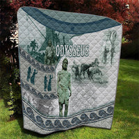 Odysseus King Of Ithaca Quilt Ancient Greek Statue Mosaic Classic Mythology Art