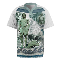 Odysseus King Of Ithaca Rugby Jersey Ancient Greek Statue Mosaic Classic Mythology Art