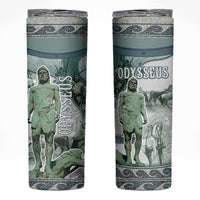 Odysseus King Of Ithaca Skinny Tumbler Ancient Greek Statue Mosaic Classic Mythology Art