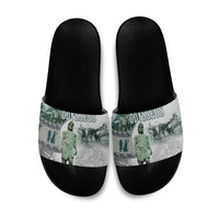 Odysseus King Of Ithaca Slide Sandals Ancient Greek Statue Mosaic Classic Mythology Art
