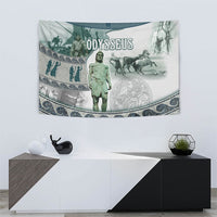 Odysseus King Of Ithaca Tapestry Ancient Greek Statue Mosaic Classic Mythology Art