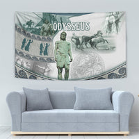 Odysseus King Of Ithaca Tapestry Ancient Greek Statue Mosaic Classic Mythology Art