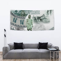 Odysseus King Of Ithaca Tapestry Ancient Greek Statue Mosaic Classic Mythology Art