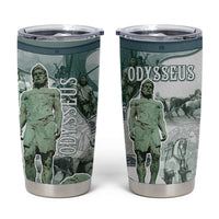 Odysseus King Of Ithaca Tumbler Cup Ancient Greek Statue Mosaic Classic Mythology Art