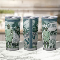 Odysseus King Of Ithaca Tumbler Cup Ancient Greek Statue Mosaic Classic Mythology Art