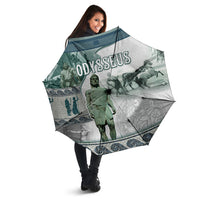 Odysseus King Of Ithaca Umbrella Ancient Greek Statue Mosaic Classic Mythology Art
