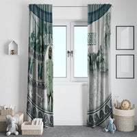 Odysseus King Of Ithaca Window Curtain Ancient Greek Statue Mosaic Classic Mythology Art