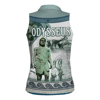 Odysseus King Of Ithaca Women Sleeveless Polo Shirt Ancient Greek Statue Mosaic Classic Mythology Art