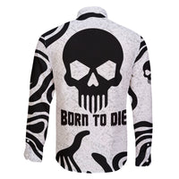 Skull Family Matching Long Sleeve Bodycon Dress and Hawaiian Shirt Born To Die - Wonder Print Shop