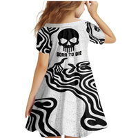 Skull Family Matching Mermaid Dress and Hawaiian Shirt Born To Die - Wonder Print Shop