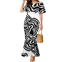 Skull Family Matching Mermaid Dress and Hawaiian Shirt Born To Die - Wonder Print Shop