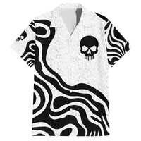 Skull Family Matching Off Shoulder Short Dress and Hawaiian Shirt Born To Die - Wonder Print Shop