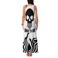 Skull Family Matching Tank Maxi Dress and Hawaiian Shirt Born To Die - Wonder Print Shop
