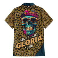 Skull Gang Family Matching Mermaid Dress and Hawaiian Shirt Sic Transit Gloria Mundi - Wonder Print Shop