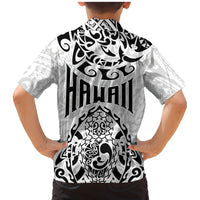Hawaii Family Matching Mermaid Dress and Hawaiian Shirt with Polynesian Turtle - Wonder Print Shop