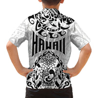 Hawaii Family Matching Puletasi Dress and Hawaiian Shirt with Polynesian Turtle - Wonder Print Shop