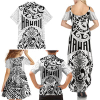 Hawaii Family Matching Summer Maxi Dress and Hawaiian Shirt with Polynesian Turtle - Wonder Print Shop