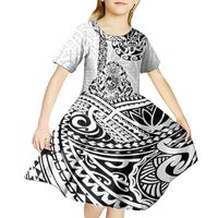 Hawaii Kid Short Sleeve Dress with Polynesian Turtle - Wonder Print Shop