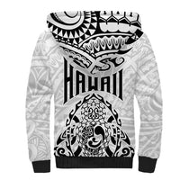 Hawaii Sherpa Hoodie with Polynesian Turtle - Wonder Print Shop