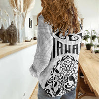 Hawaii Women Casual Shirt with Polynesian Turtle - Wonder Print Shop