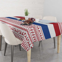 Netherlands Christmas Tablecloth with Sinterklaas Horse Dutch Flag and Festive Knit Pattern - Wonder Print Shop