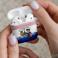 Netherlands Christmas AirPods Case with Christmas Tree Windmill Piet Character and Tulip Pattern - Wonder Print Shop