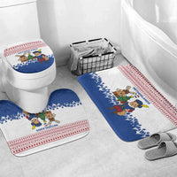 Netherlands Christmas Bathroom Set with Christmas Tree Windmill Piet Character and Tulip Pattern - Wonder Print Shop