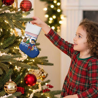 Netherlands Christmas Stocking with Christmas Tree Windmill Piet Character and Tulip Pattern - Wonder Print Shop
