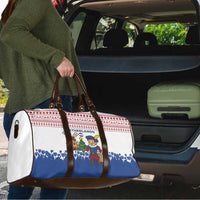 Netherlands Christmas Travel Bag with Christmas Tree Windmill Piet Character and Tulip Pattern - Wonder Print Shop