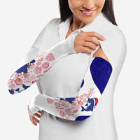 Belize Christmas Arm Sleeves with Santa Dolphins Coral Reef and Ocean Holiday Theme - Wonder Print Shop