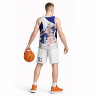 Belize Christmas Basketball Jersey with Santa Dolphins Coral Reef and Ocean Holiday Theme - Wonder Print Shop