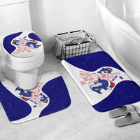 Belize Christmas Bathroom Set with Santa Dolphins Coral Reef and Ocean Holiday Theme - Wonder Print Shop