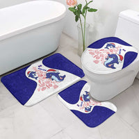 Belize Christmas Bathroom Set with Santa Dolphins Coral Reef and Ocean Holiday Theme - Wonder Print Shop