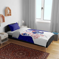 Belize Christmas Bedding Set with Santa Dolphins Coral Reef and Ocean Holiday Theme - Wonder Print Shop