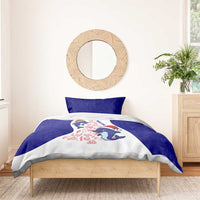 Belize Christmas Bedding Set with Santa Dolphins Coral Reef and Ocean Holiday Theme - Wonder Print Shop