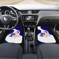 Belize Christmas Car Mats with Santa Dolphins Coral Reef and Ocean Holiday Theme - Wonder Print Shop