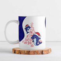 Belize Christmas Ceramic Mug with Santa Dolphins Coral Reef and Ocean Holiday Theme - Wonder Print Shop