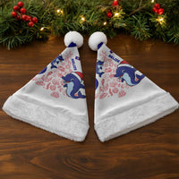 Belize Christmas Santa Hat with Santa Dolphins Coral Reef and Ocean Holiday Theme - Wonder Print Shop
