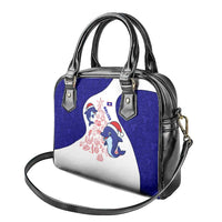 Belize Christmas Shoulder Handbag with Santa Dolphins Coral Reef and Ocean Holiday Theme - Wonder Print Shop