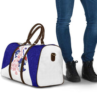 Belize Christmas Travel Bag with Santa Dolphins Coral Reef and Ocean Holiday Theme - Wonder Print Shop