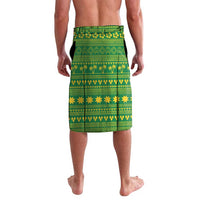 Saint Vincent and the Grenadines Christmas Lavalava with Gingerbread Boy Palm Tree and Traditional Pattern - Wonder Print Shop