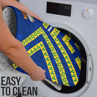 Saint Vincent and the Grenadines Christmas Bathroom Set with Parrot Playing Steelpan and Tropical Pattern Design - Wonder Print Shop